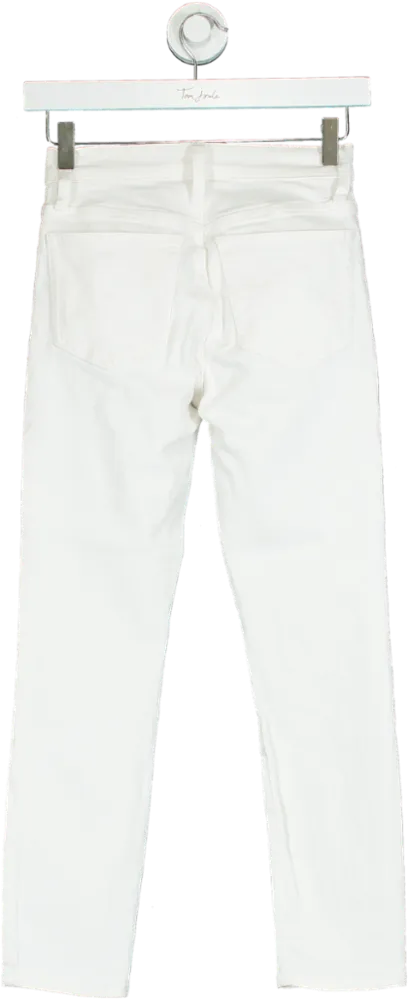 J.Crew White Petite Straight Leg Jeans W23
