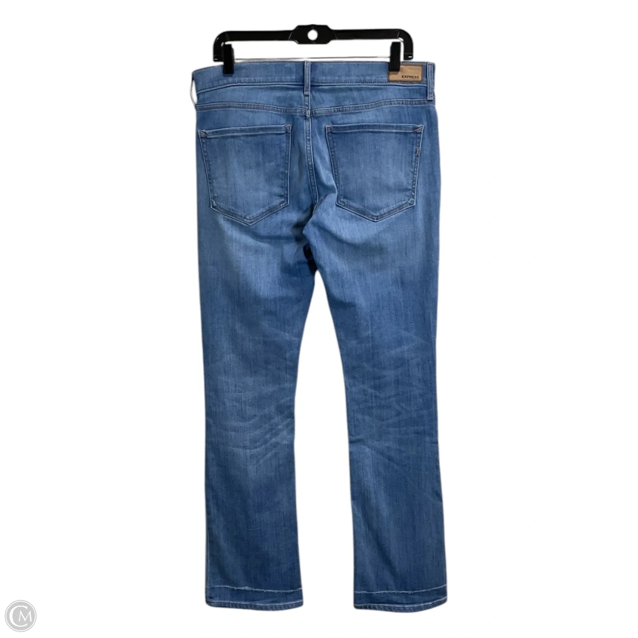 Jeans Boot Cut By Express In Blue Denim, Size: 10