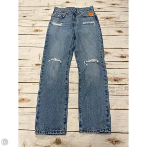 Jeans Straight By Levis In Blue Denim, Size: 2