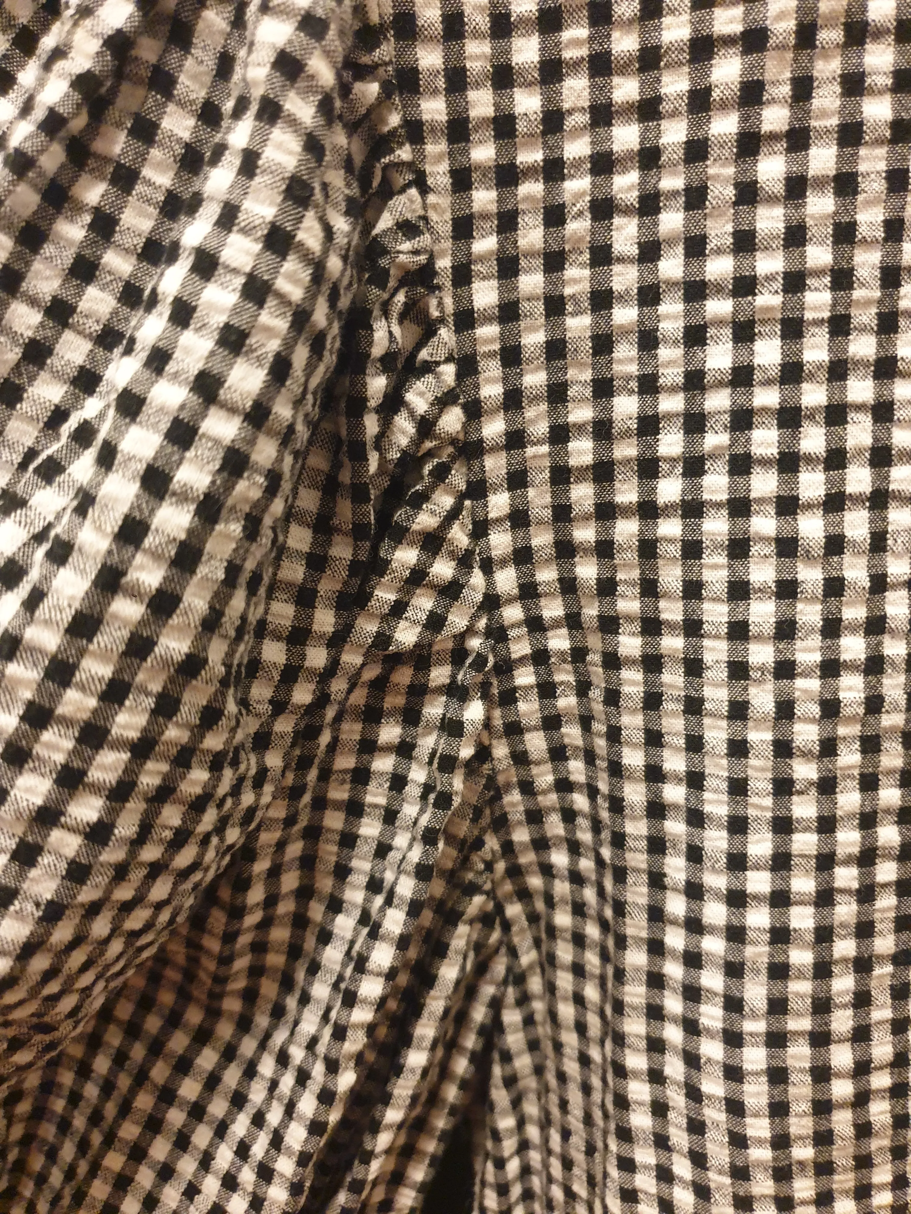 Jericho Road black and white gingham print top size 8