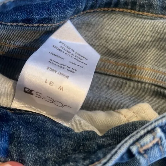 Joe’s Skinny Ankle Stretchy Jeans Size 31