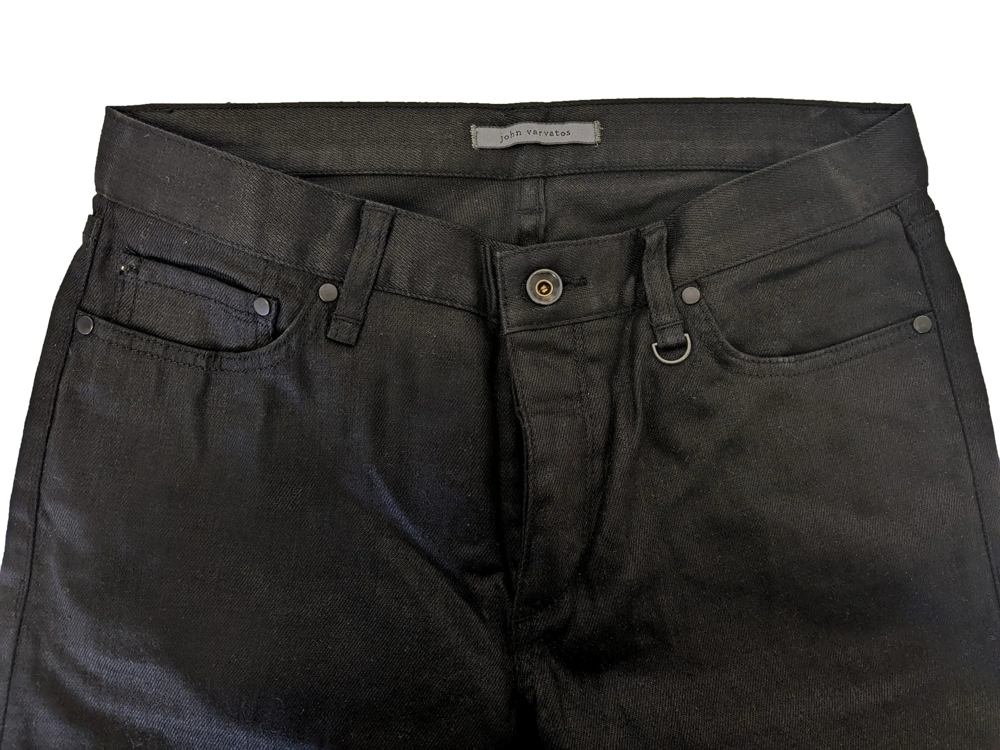 John Varvatos Men's Black Button Fly Jeans Size 38R NWOT