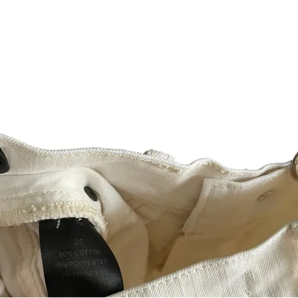 JOHNNY WAS White Straight Jeans Size 25
