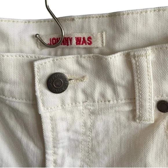 JOHNNY WAS White Straight Jeans Size 25