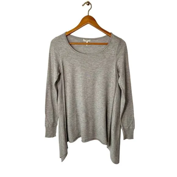 Joie Draped Gray Wool Sweater Size XS