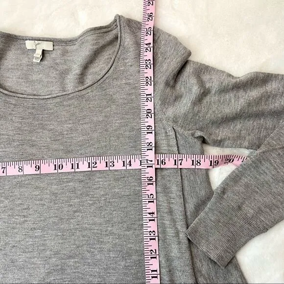 Joie Draped Gray Wool Sweater Size XS