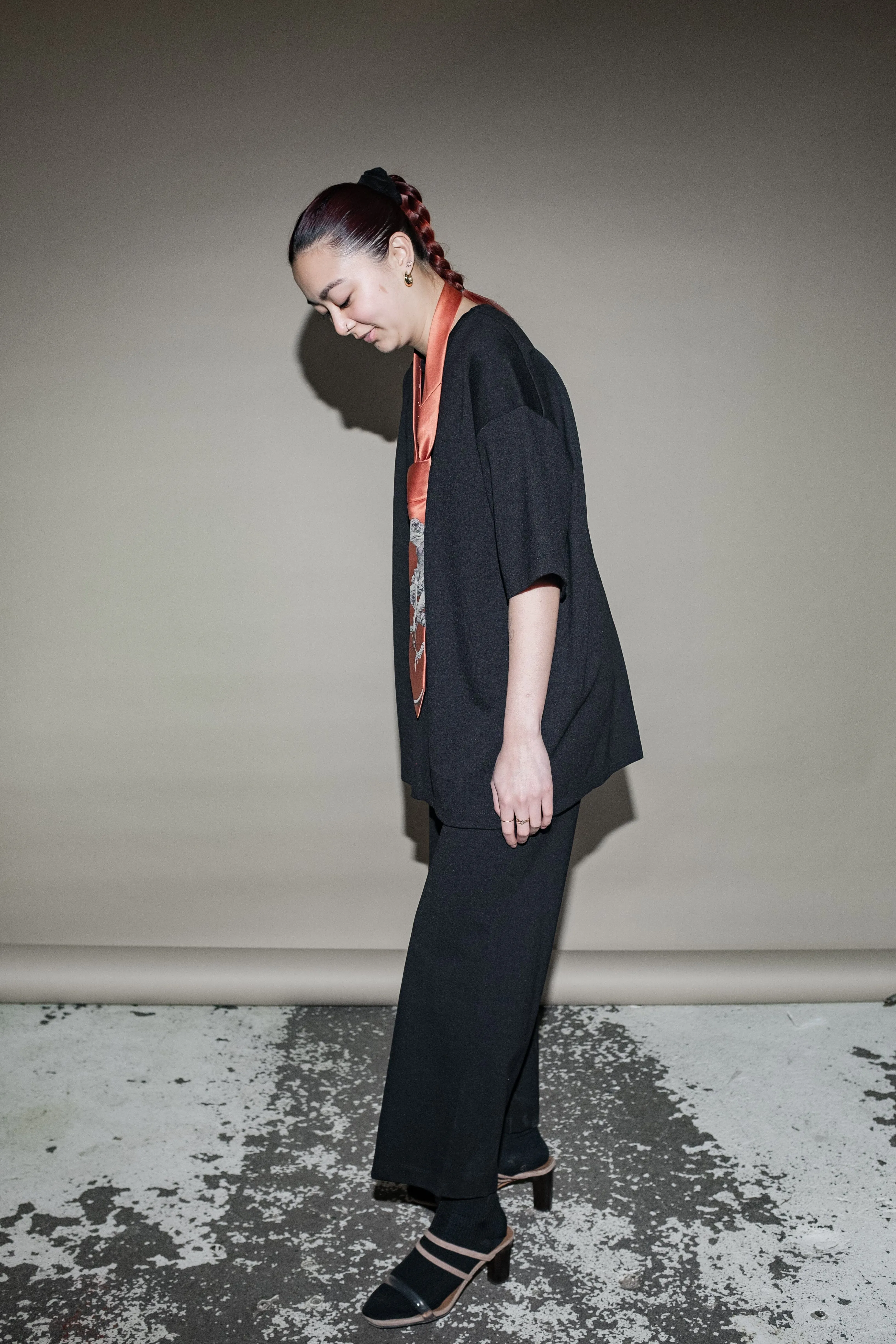 Joshua Shortsleeve Top in Black
