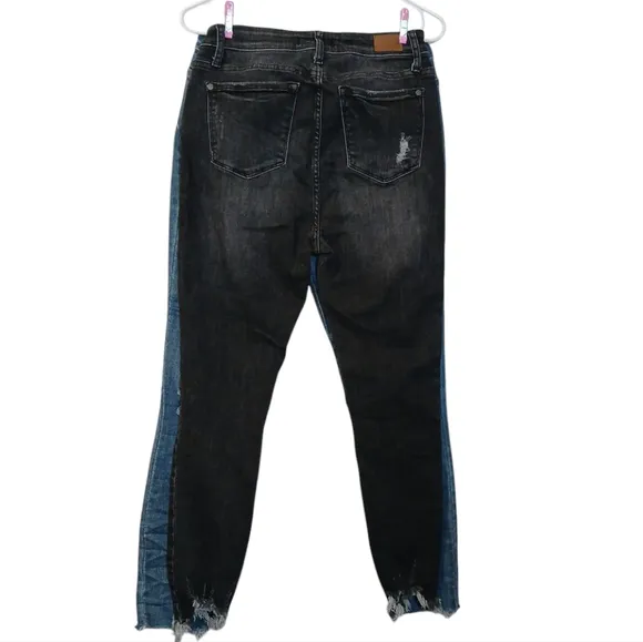 Judy Blue 2/Pair Skinny Fit Button Fly Pants Blue 9/Black 7
