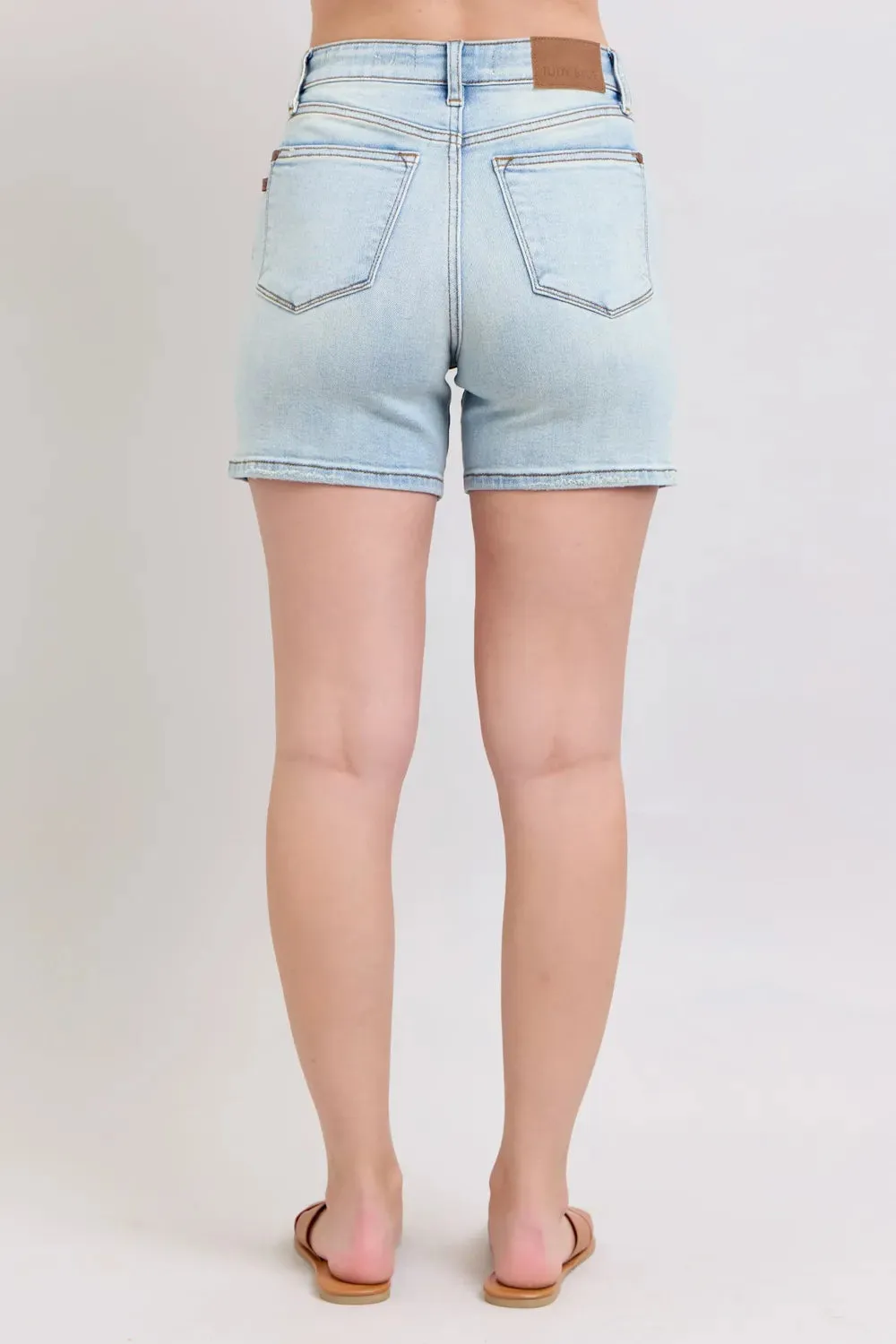 Judy Blue Denim Shorts with Pockets Plus Size