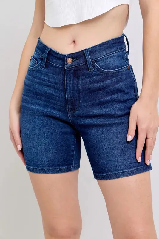 Judy Blue Full Size High Waist V-Front Bermuda