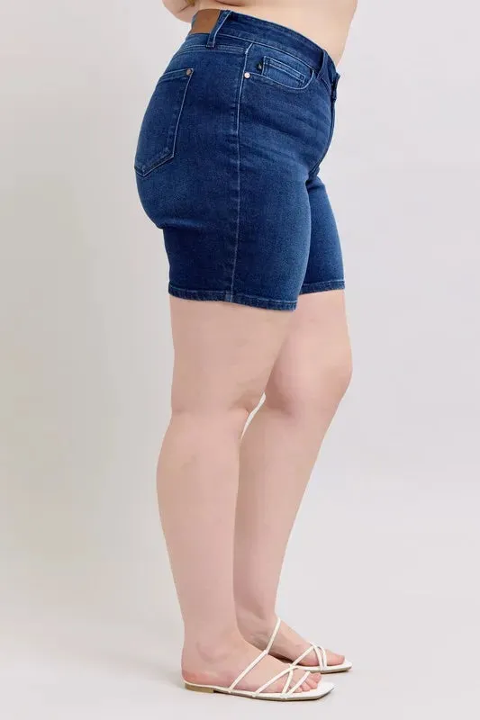 Judy Blue Full Size High Waist V-Front Bermuda