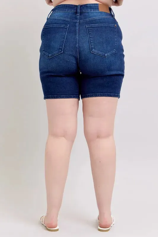 Judy Blue Full Size High Waist V-Front Bermuda