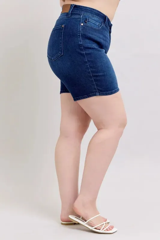 Judy Blue Full Size High Waist V-Front Bermuda