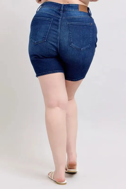 Judy Blue Full Size High Waist V-Front Bermuda