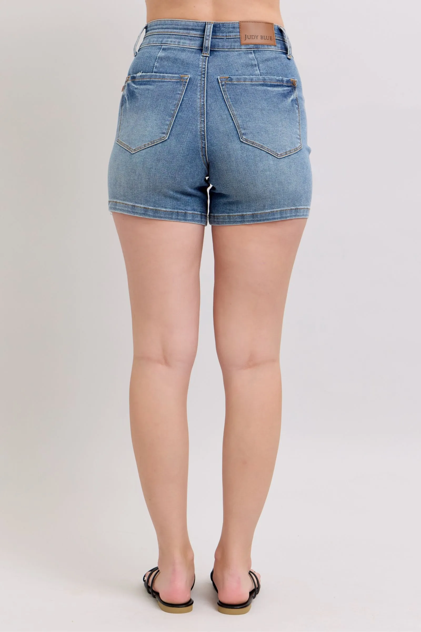 Judy Blue High Rise Tummy Control Denim Shorts