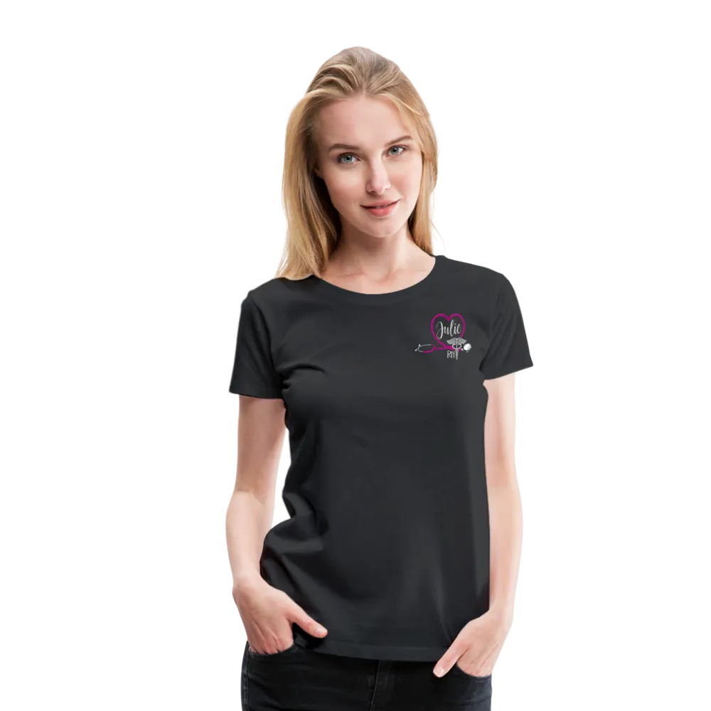 Julie RN ER Nurse Flag Women’s Premium T-Shirt
