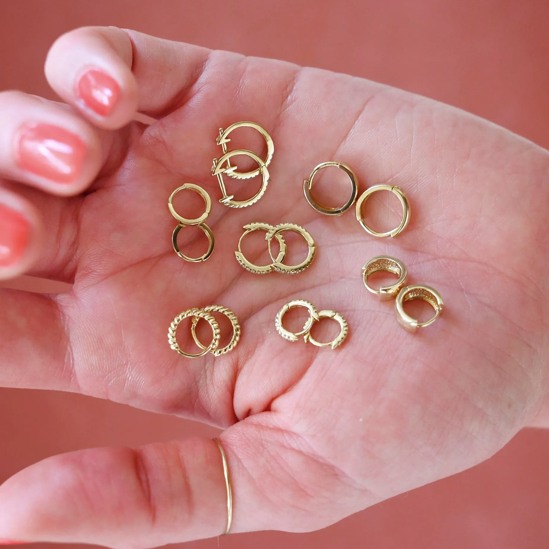 Junior Pavé Hoops