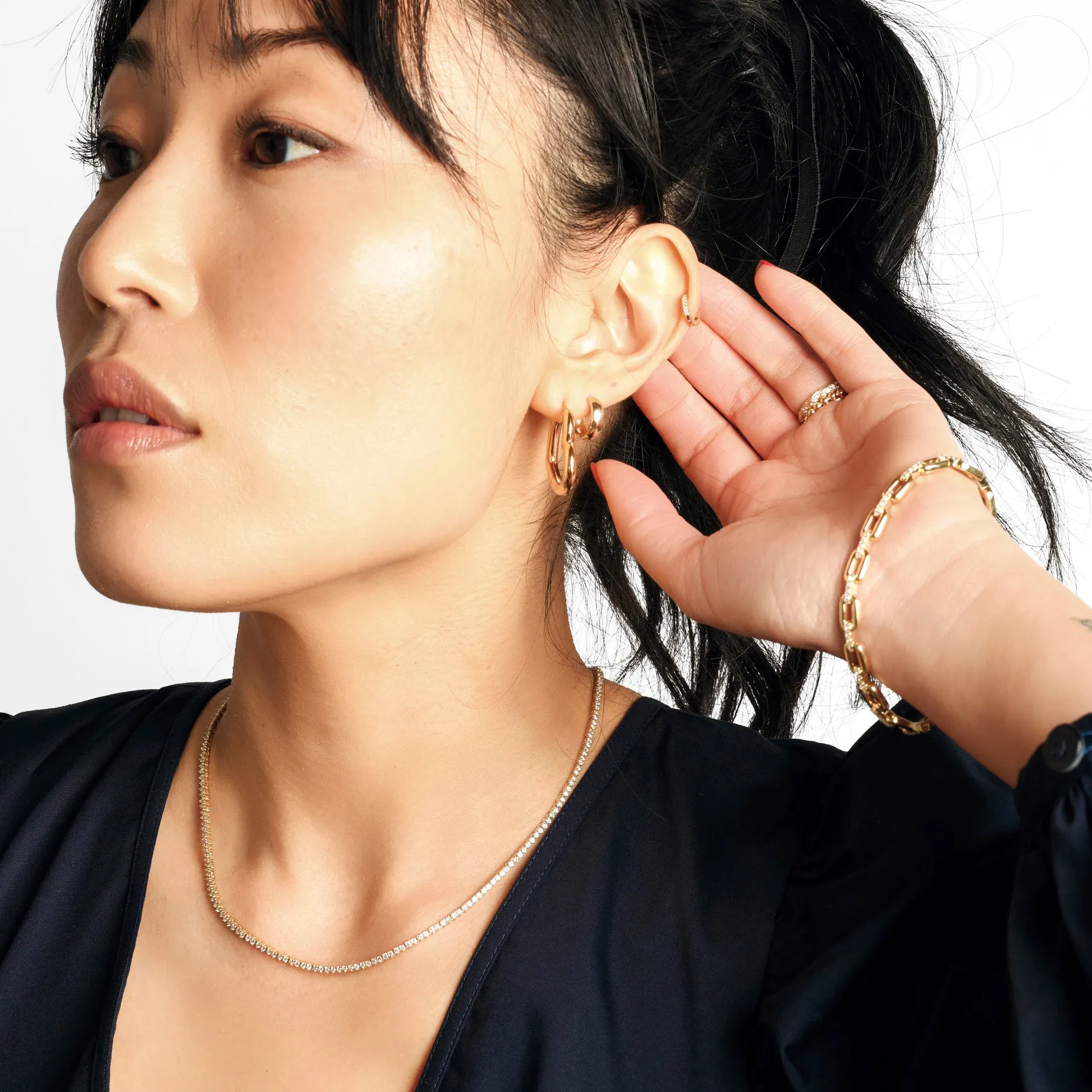 Junior Pavé Hoops