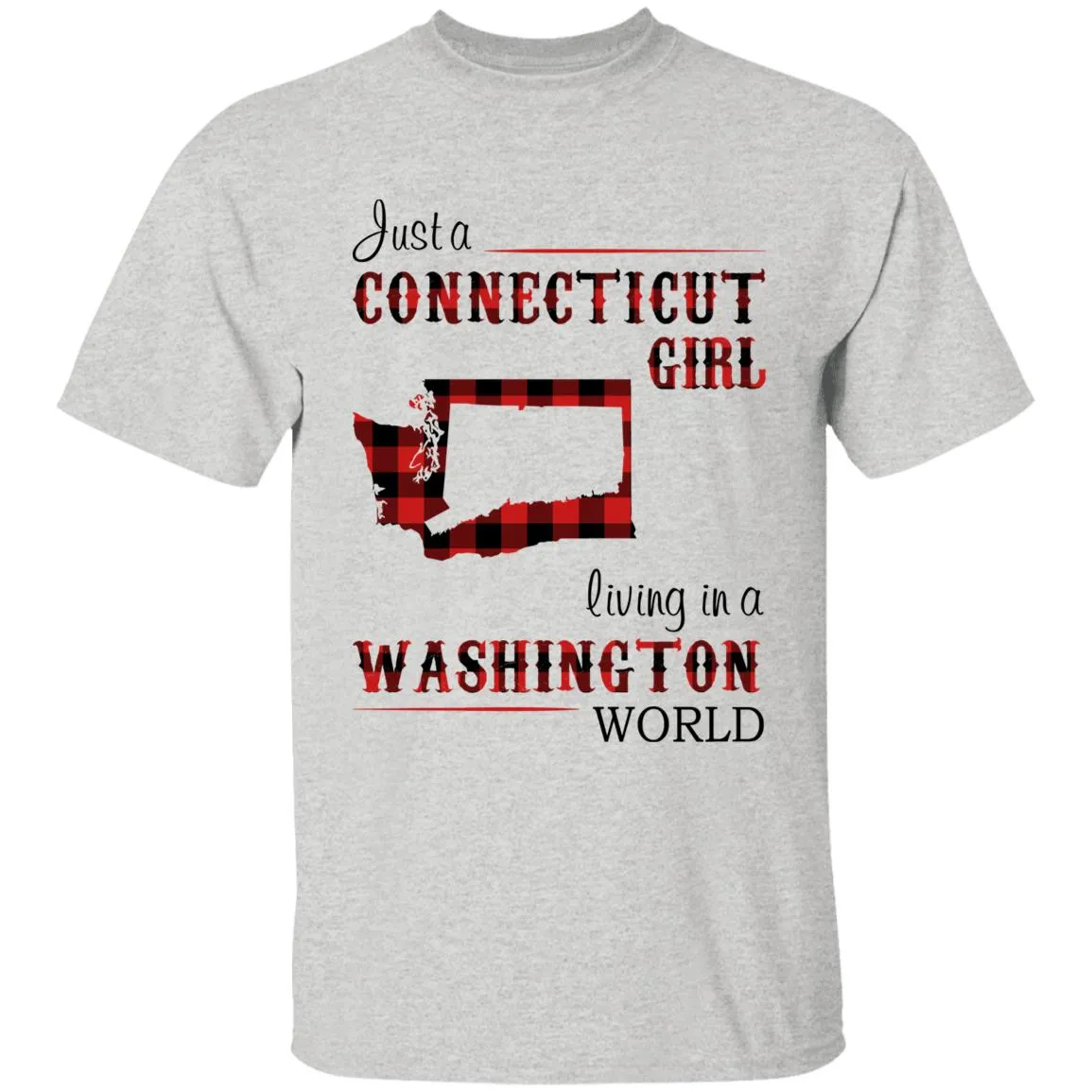 Just A Connecticut Girl Living In A Washington World T-shirt
