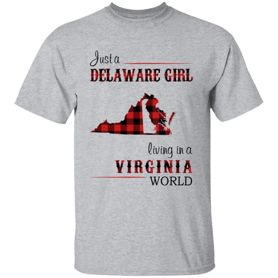 Just A Delaware Girl Living In A Virginia World T-shirt