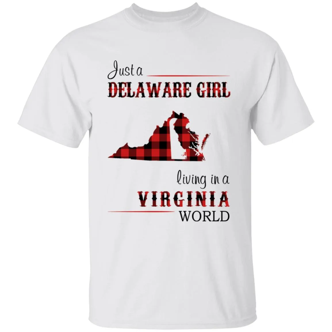Just A Delaware Girl Living In A Virginia World T-shirt