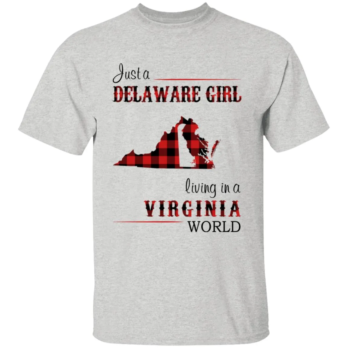Just A Delaware Girl Living In A Virginia World T-shirt