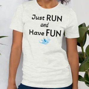 Just Run & Have Fun Dock Diving T-Shirts - Light