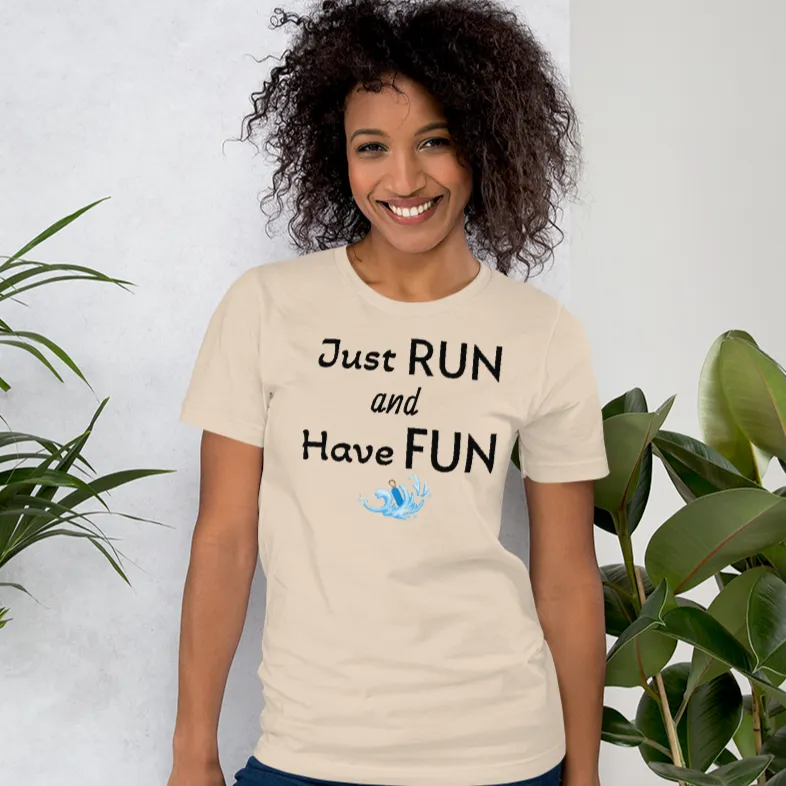Just Run & Have Fun Dock Diving T-Shirts - Light
