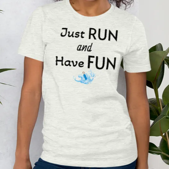 Just Run & Have Fun Dock Diving T-Shirts - Light