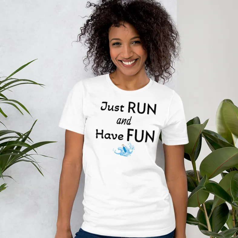 Just Run & Have Fun Dock Diving T-Shirts - Light