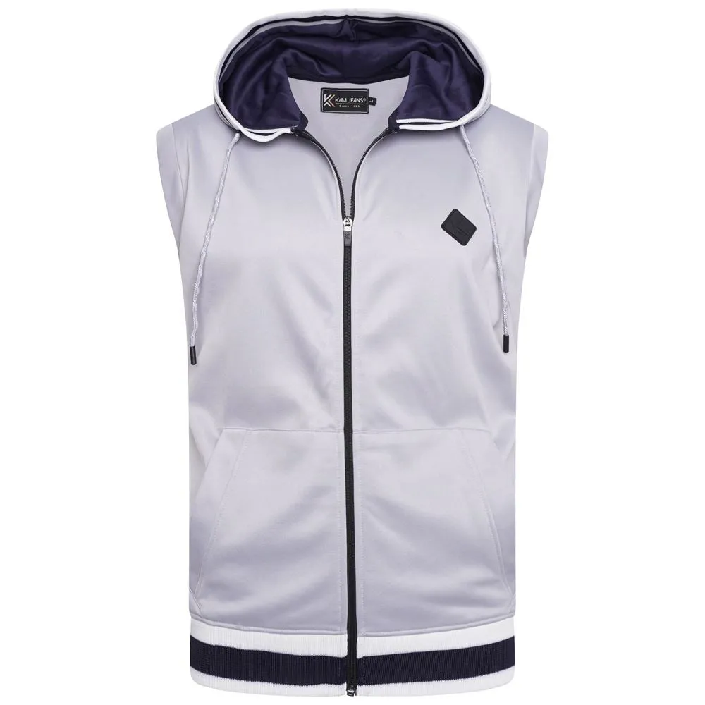 Kam Retro Tracksuit Set Shorts With Gilet For Men in 3 Colours, 2XL-8XL