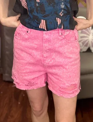 Keep it Real Shorts: Acid Pink