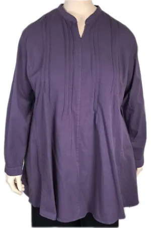 KLEEN Cotton Pintuck Tunic Top
