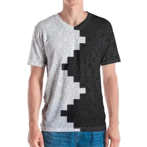 Krug Black and White Love Pattern T-shirt 90ITWC
