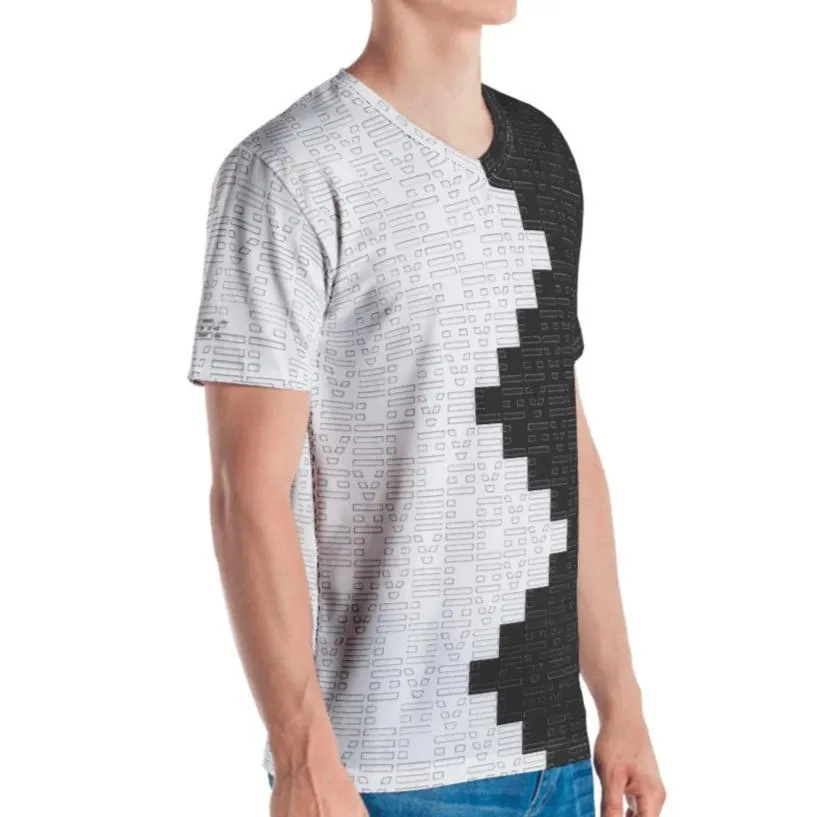 Krug Black and White Love Pattern T-shirt 90ITWC