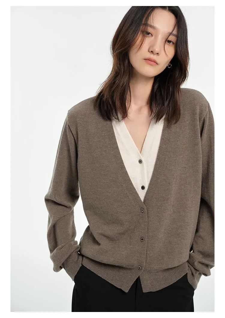 Layered V-Neck Cardigan