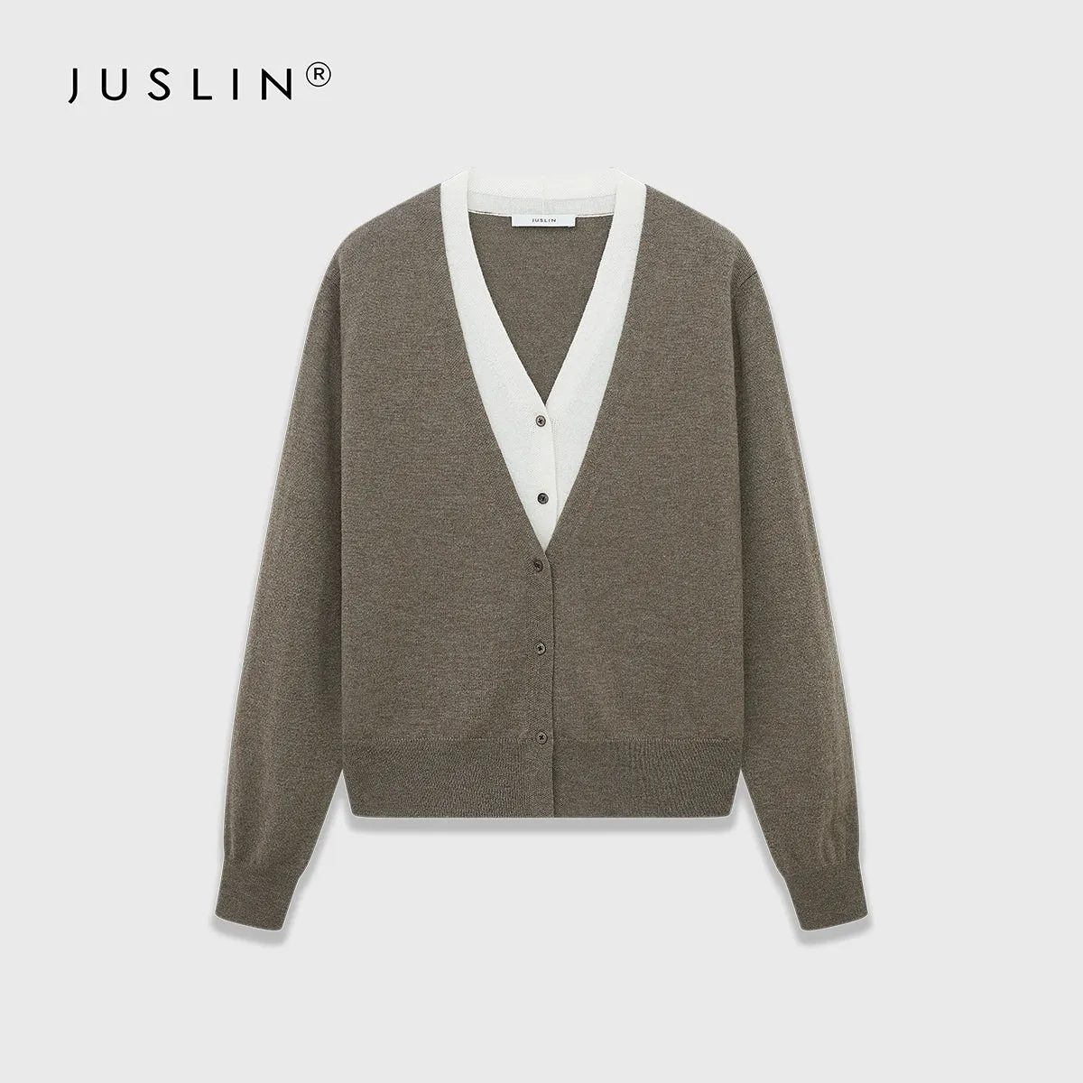 Layered V-Neck Cardigan