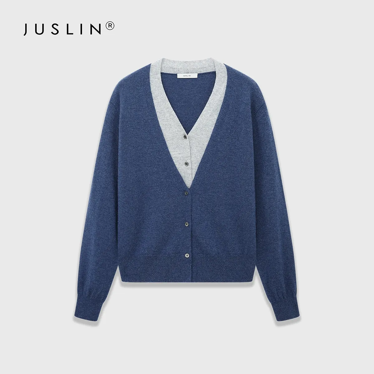 Layered V-Neck Cardigan
