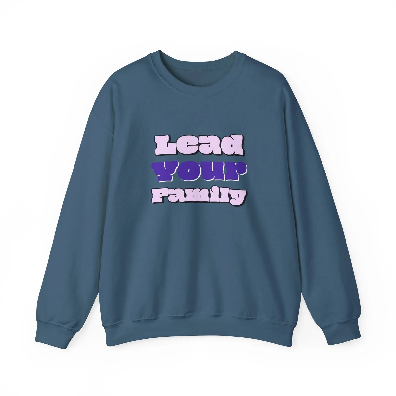Lead Your Family Dad Edition Unisex Heavy Blend™ Crewneck Sweatshirt