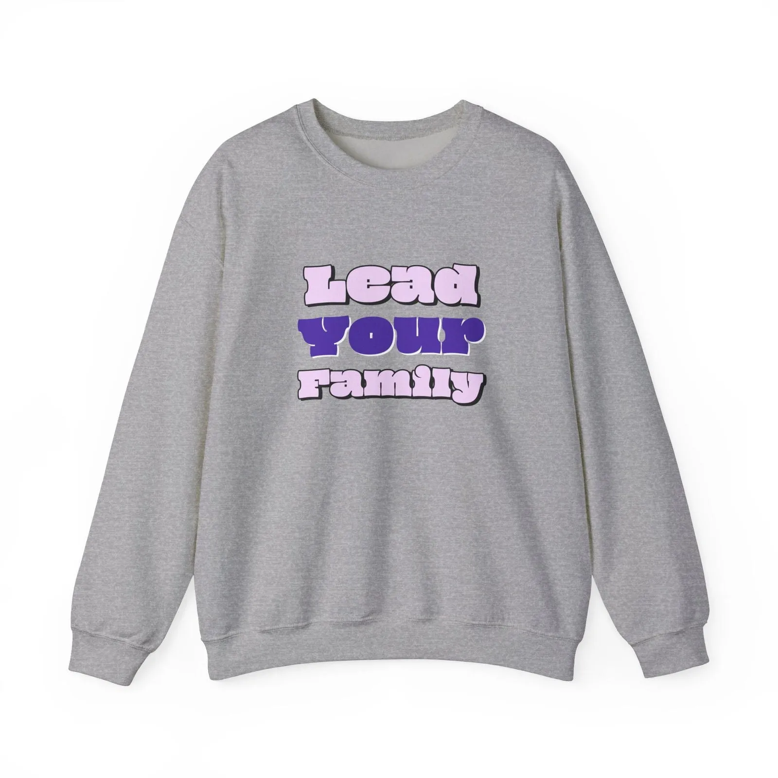 Lead Your Family Dad Edition Unisex Heavy Blend™ Crewneck Sweatshirt