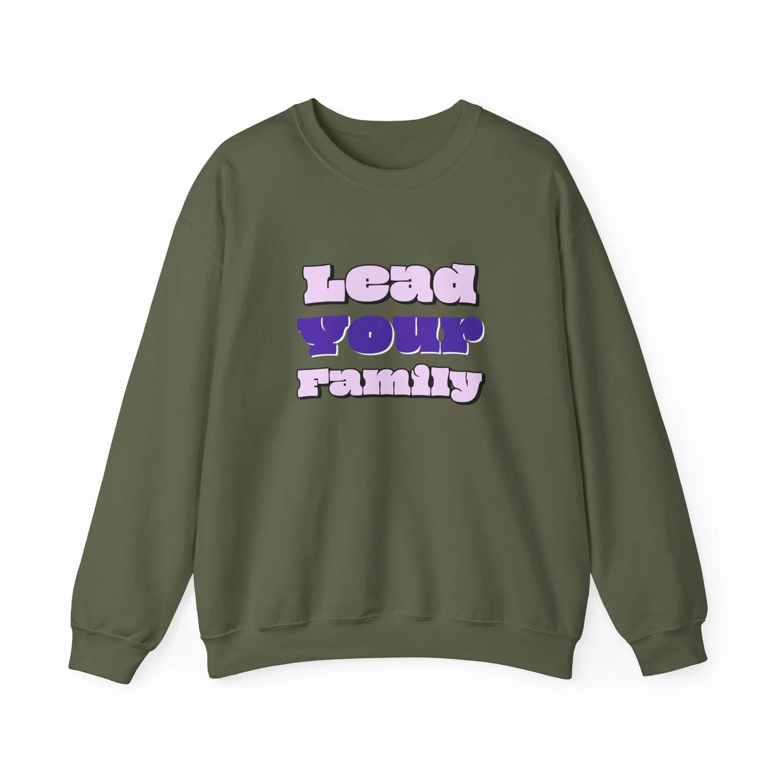 Lead Your Family Dad Edition Unisex Heavy Blend™ Crewneck Sweatshirt