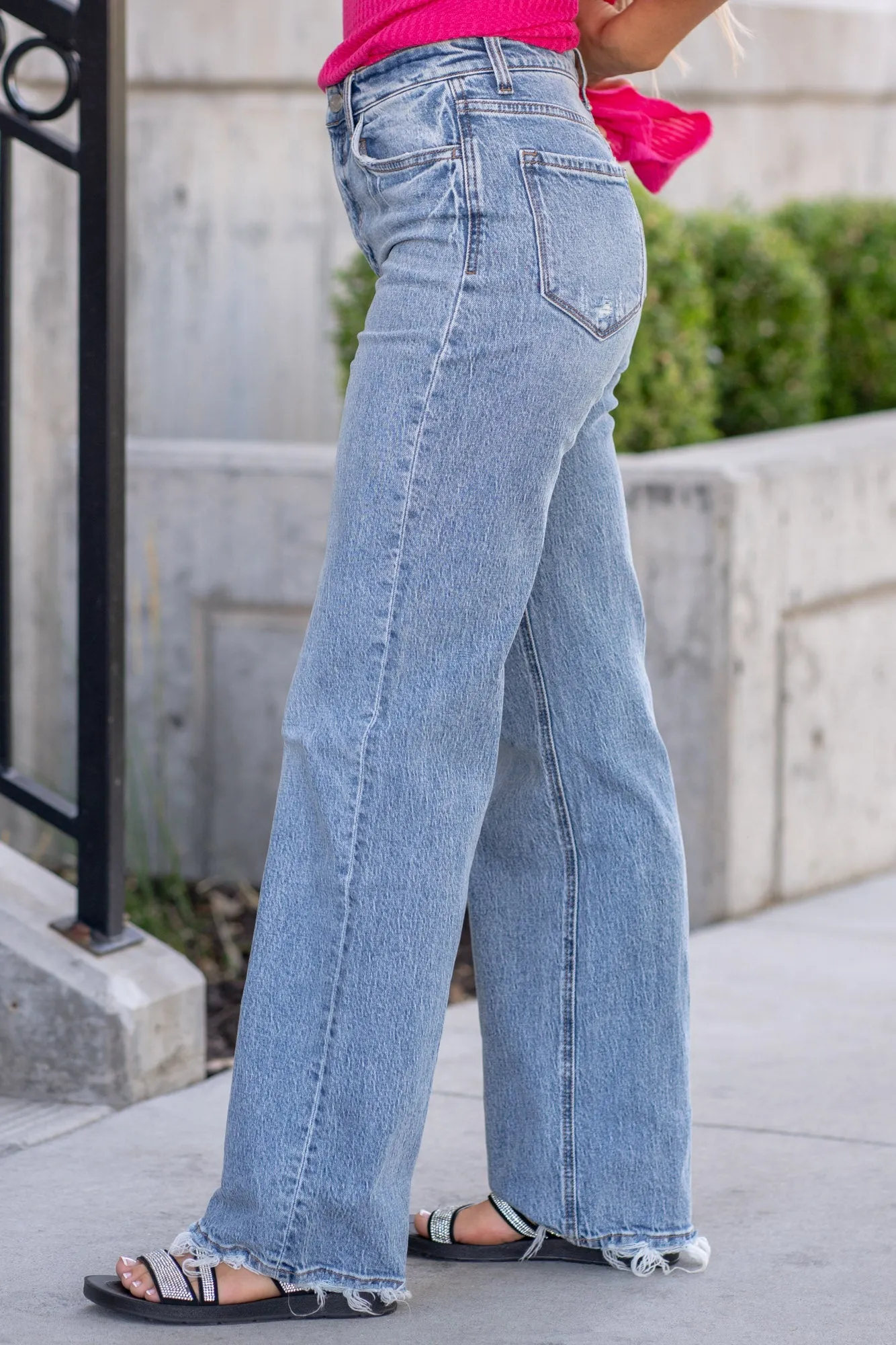 Leaping Water High Rise 90s Super Wide Leg Regular & Plus Sizes