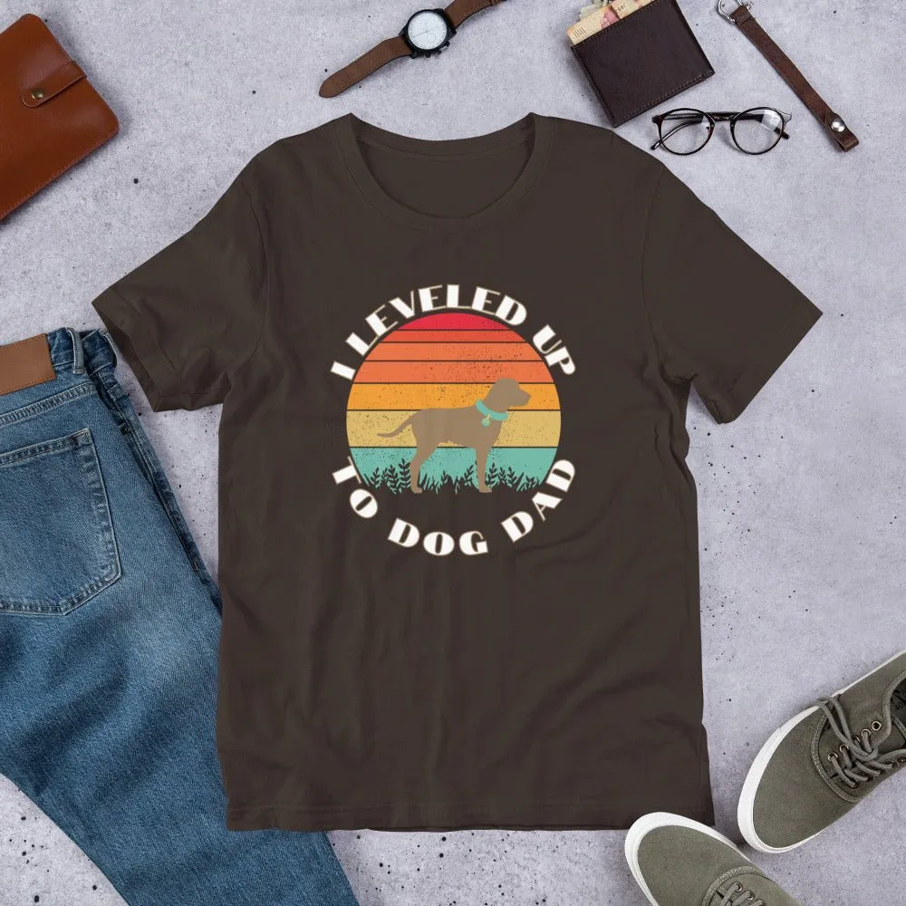 Leveled Up Dog Dad T-Shirt