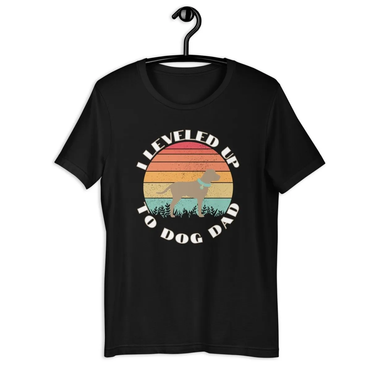 Leveled Up Dog Dad T-Shirt