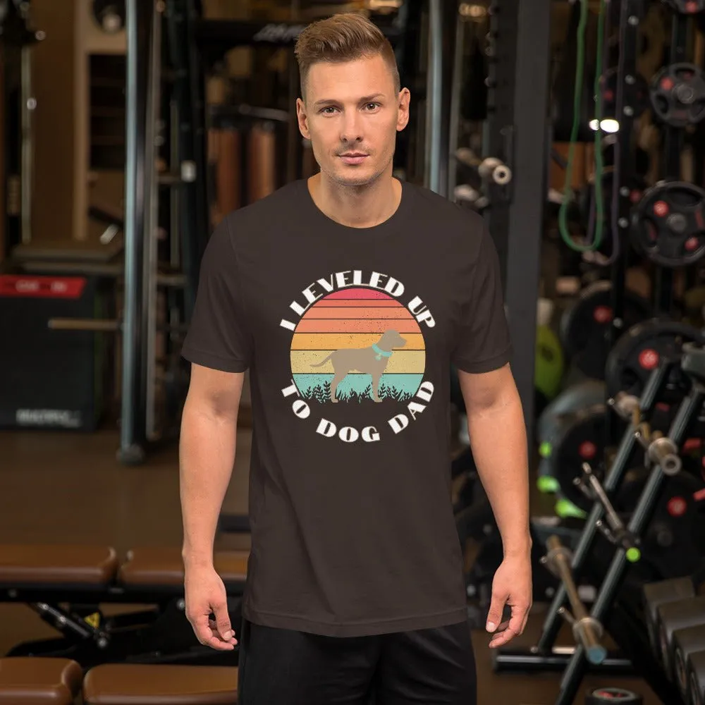 Leveled Up Dog Dad T-Shirt