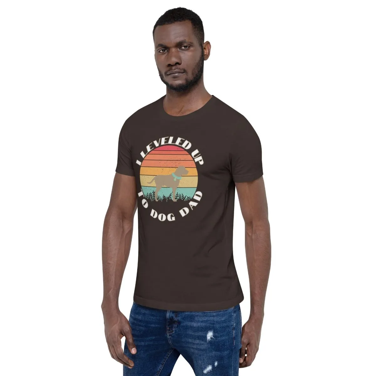 Leveled Up Dog Dad T-Shirt