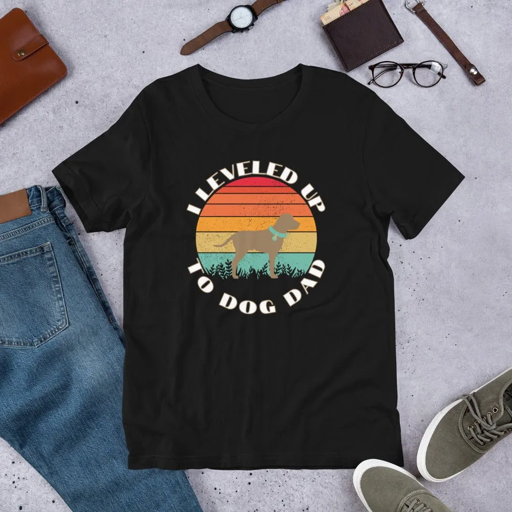 Leveled Up Dog Dad T-Shirt