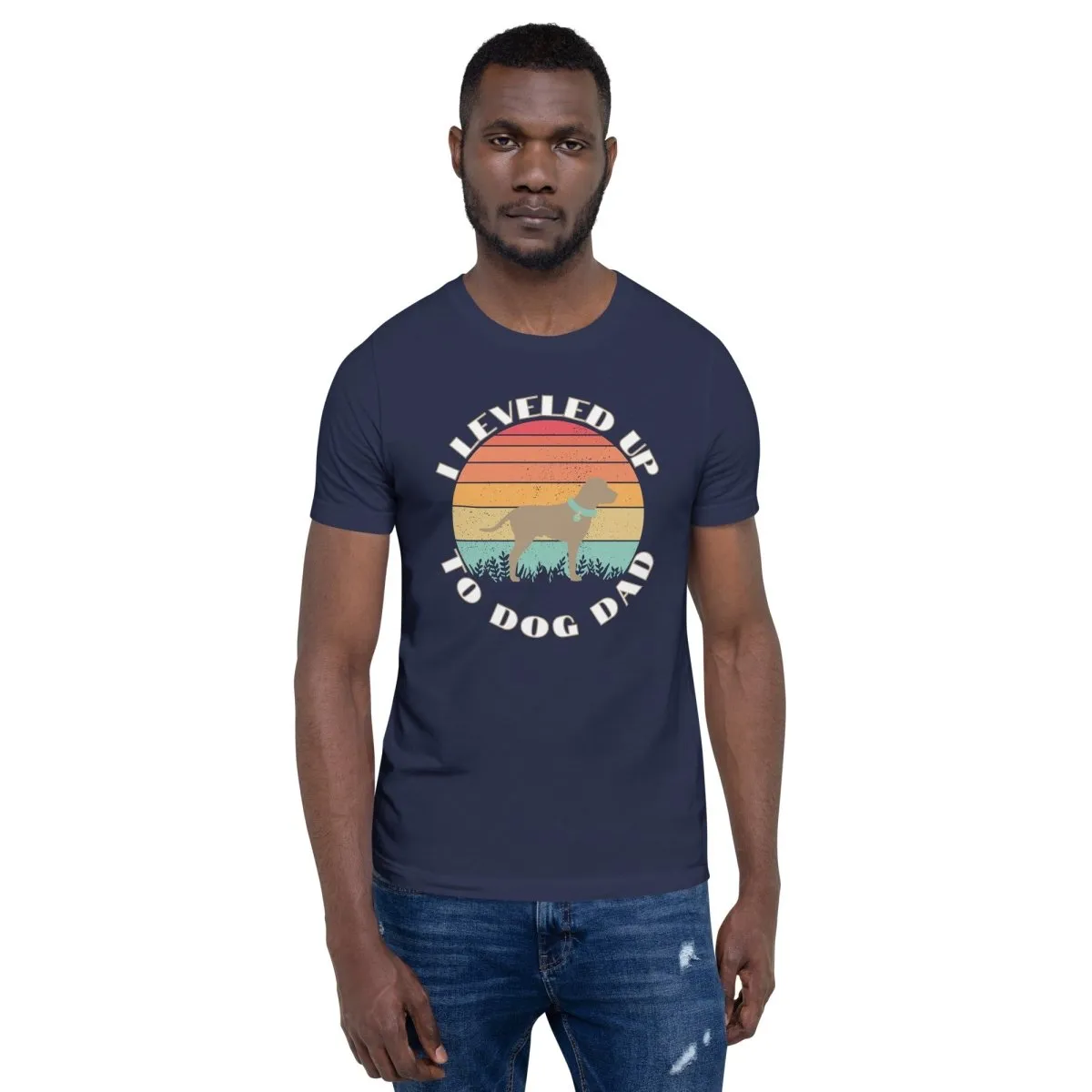 Leveled Up Dog Dad T-Shirt