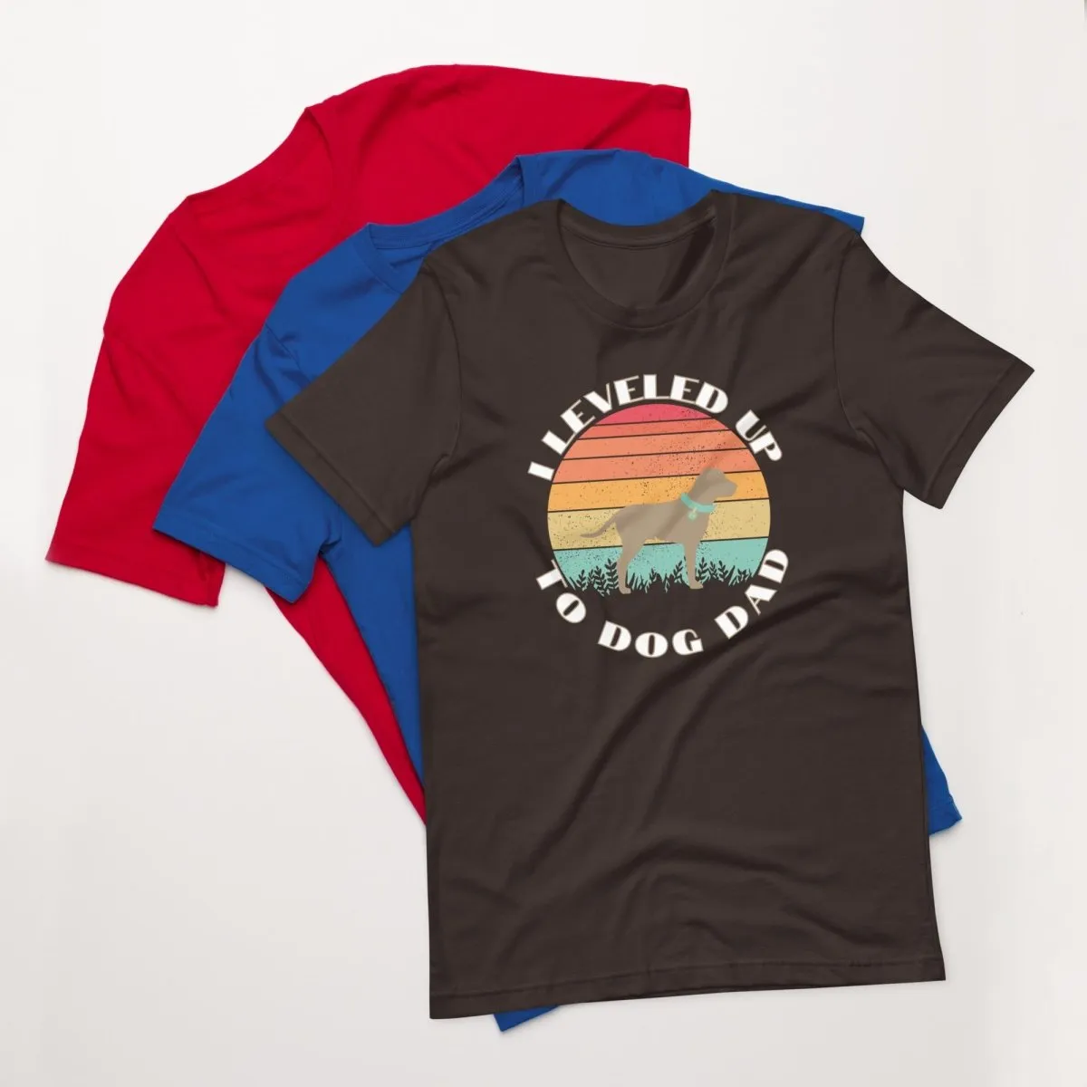 Leveled Up Dog Dad T-Shirt