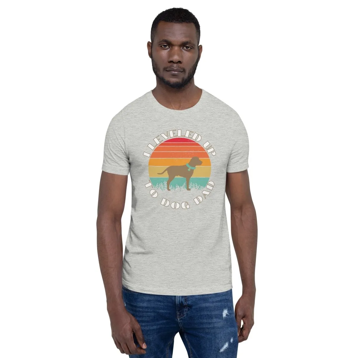 Leveled Up Dog Dad T-Shirt